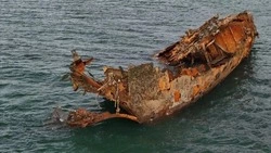 У побережья Стародубского до конца года уберут два затонувших судна