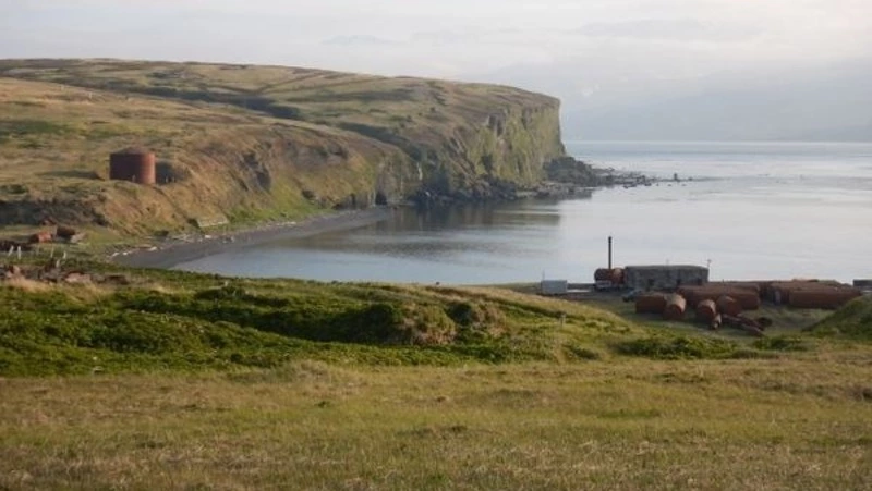 На острове Шумшу прошла церемония возложения цветов в память о воинах-освободителях, погибших в ходе