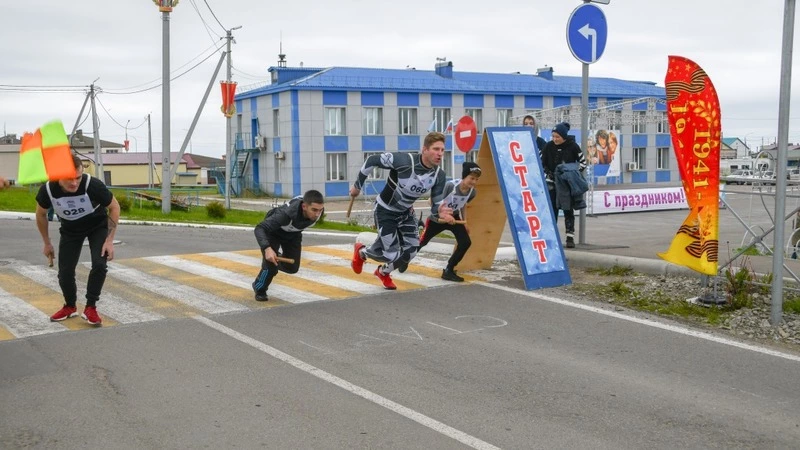 Легкоатлетическая эстафета в честь 75-ой годовщины со Дня Победы в Великой Отечественной войне.