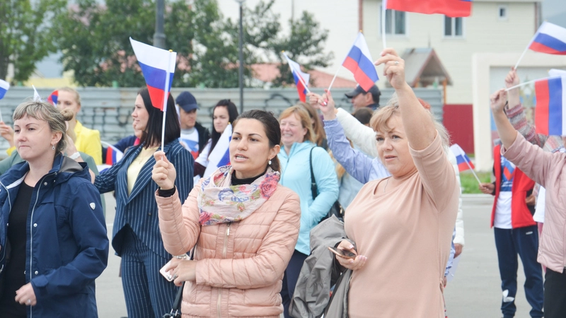 День российского флага отметили на Кунашире