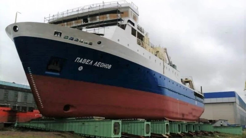 В Санкт-Петербурге близится к завершению строительство второго судна для связи Сахалина и Курильских островов
