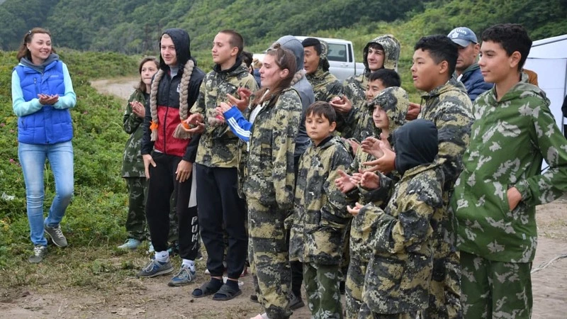 В палаточном лагере «Фрегат» на острове Кунашир завершилась вторая смена