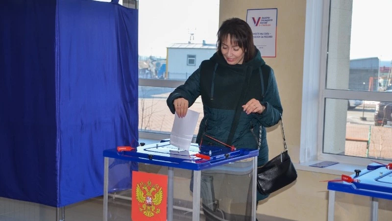 Голосование на южных Курилах