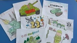 Искренние письма и детские рисунки отправились на фронт