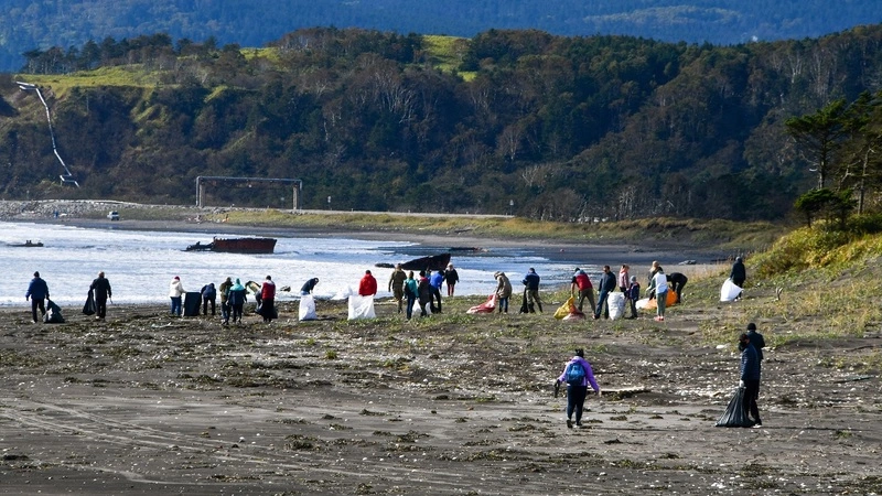 Акция «Чистый берег» состоялась в Южно-Курильском районе