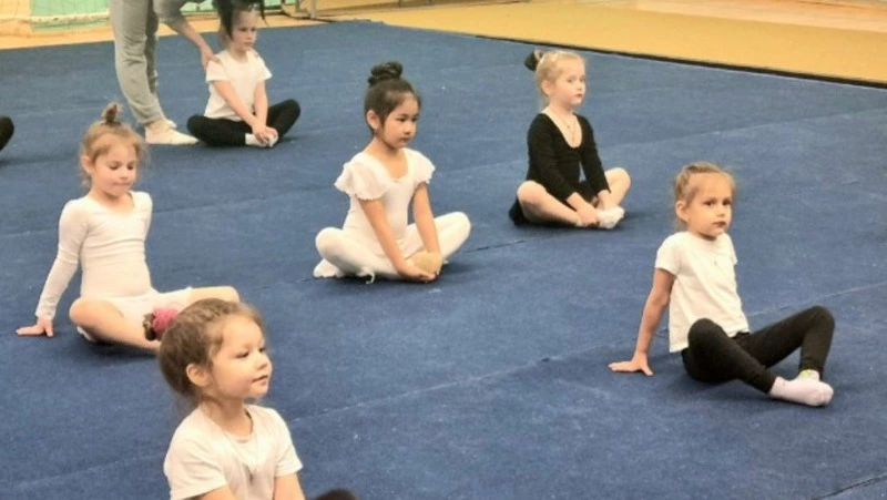 Молодые гимнастки продемонстрировали свои умения