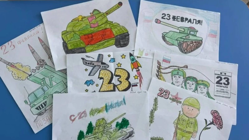 Искренние письма и детские рисунки отправились на фронт