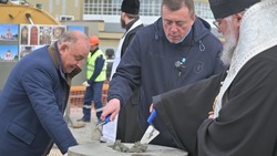 На Итурупе заложили капсулу в основание нового храма