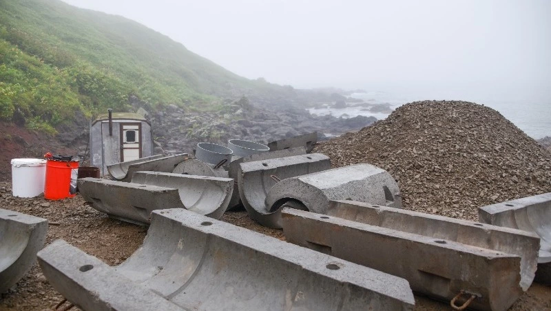 Возведение комплекса очистных сооружений на Кунашире продолжается