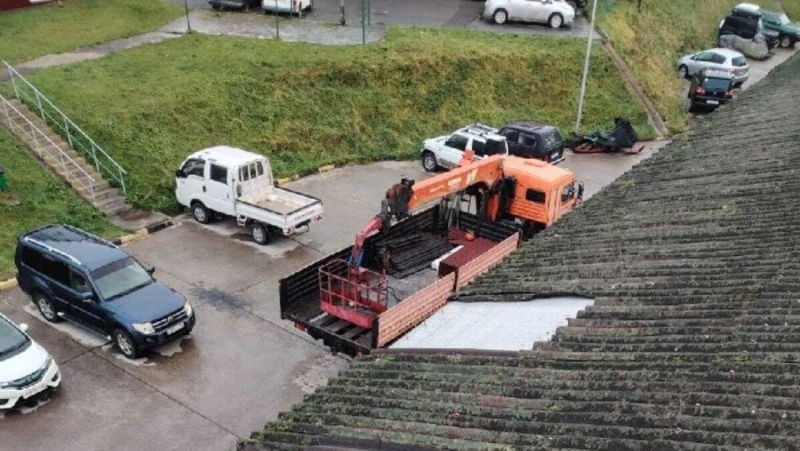 В Южно-Курильске завершается устранение последствий прошедшего циклона