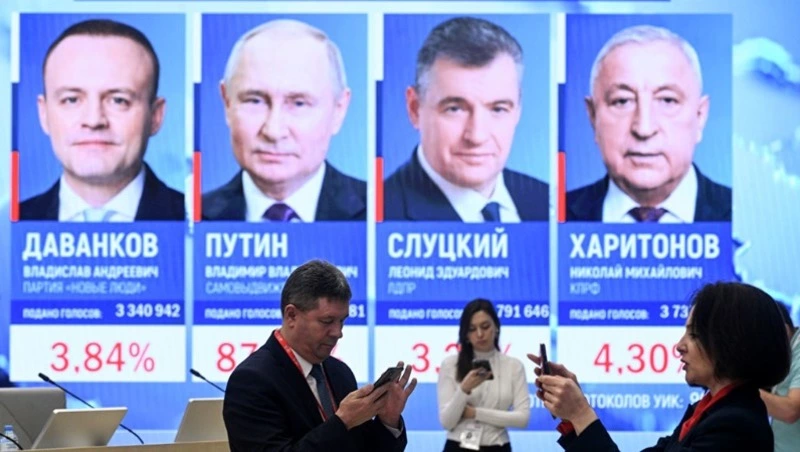 ЦИК объявил официальные результаты президентских выборов в России