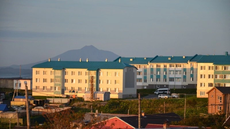 Ремонт фасадов многоквартирных жилых домов в Южно-Курильске