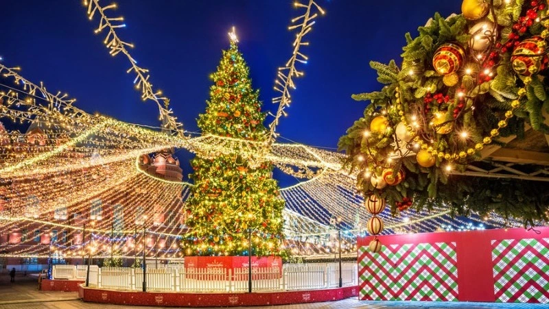 Новогодняя елка Сахалина зажгла огни на выставке-форуме «Россия» в Москве